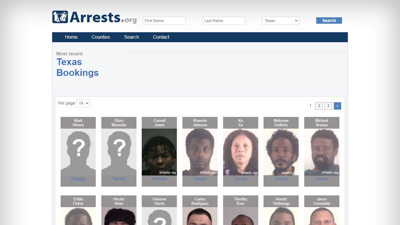 Texas Arrests and Inmate Search